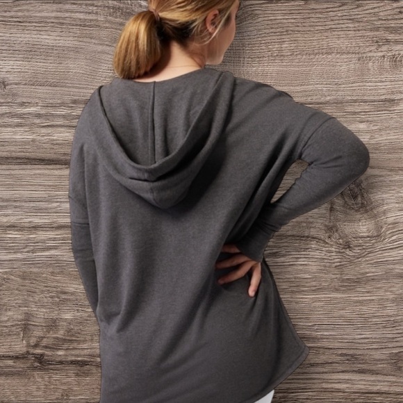 Athleta Charcoal Cowl Neck Sweater - Picture 2 of 8